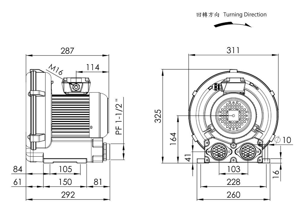 Ring Blower    LG-406    1.5HP  3Φ