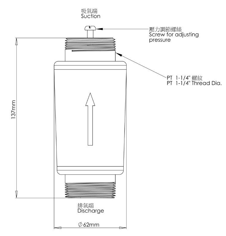 Pressure Relief Valve ( BHB-LP01-1.0/1.2/1.4)